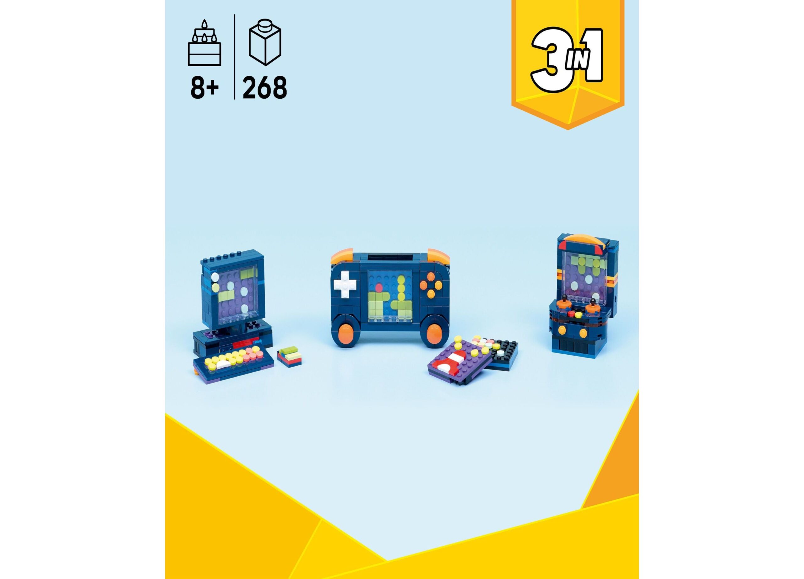 LEGO Creator 3-in-1 Retro Gaming Console Building Set 31380, 268 Pieces - Image 2
