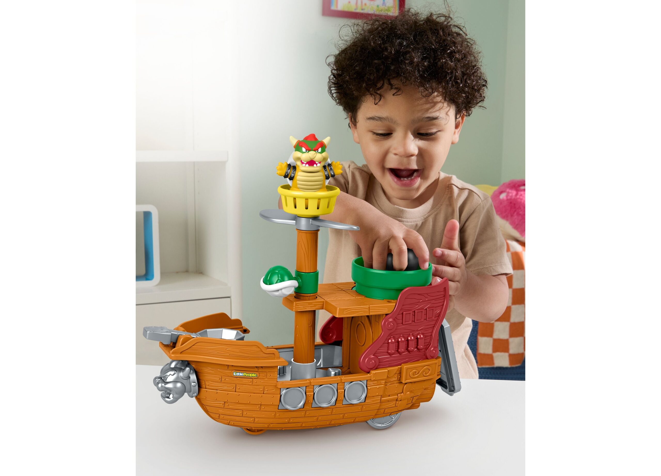 Fisher Price Little People My Mario Bowser's Airship Playset - Image 4