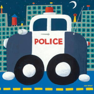 Oopsy Daisys Urban Adventure Police Cruiser Canvas Wall Art