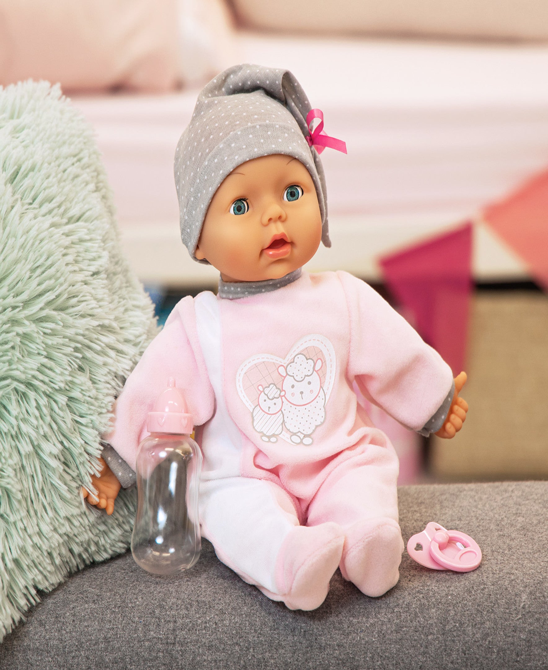 Bayer Design My Piccolina 15" Interactive Baby Doll - Sleepy Eyes - Image 2