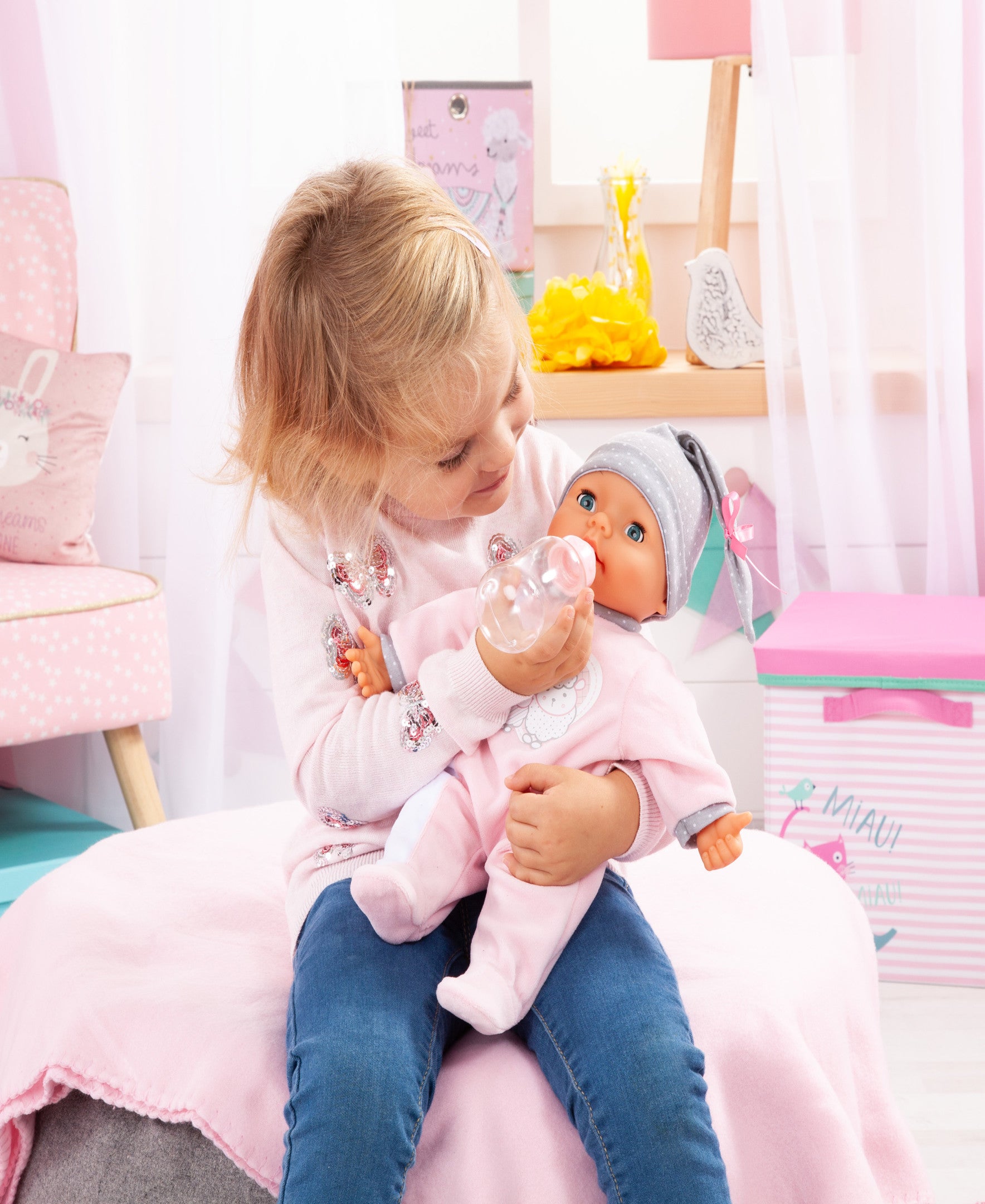 Bayer Design My Piccolina 15" Interactive Baby Doll - Sleepy Eyes - Image 3