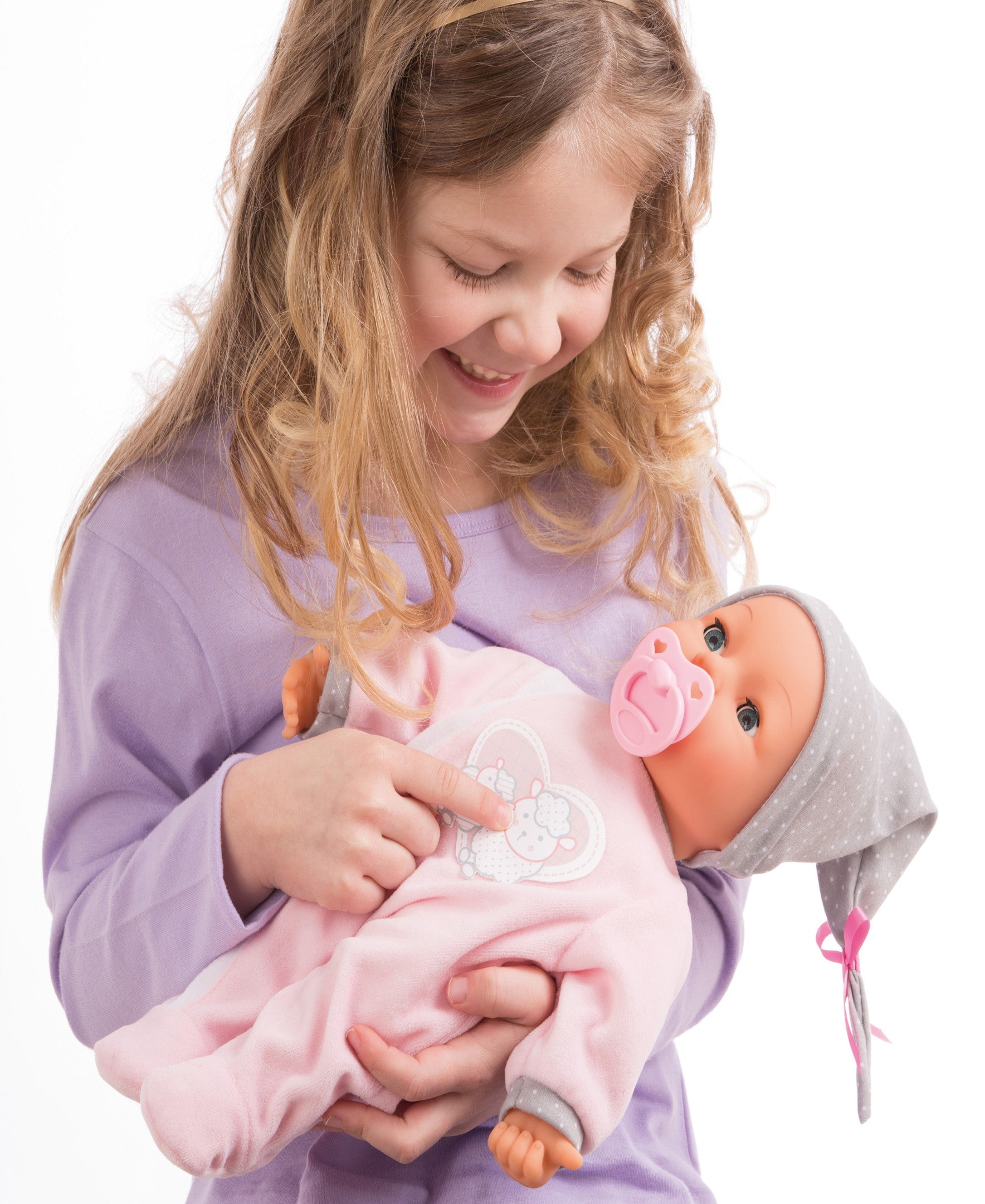 Bayer Design My Piccolina 15" Interactive Baby Doll - Sleepy Eyes - Image 4