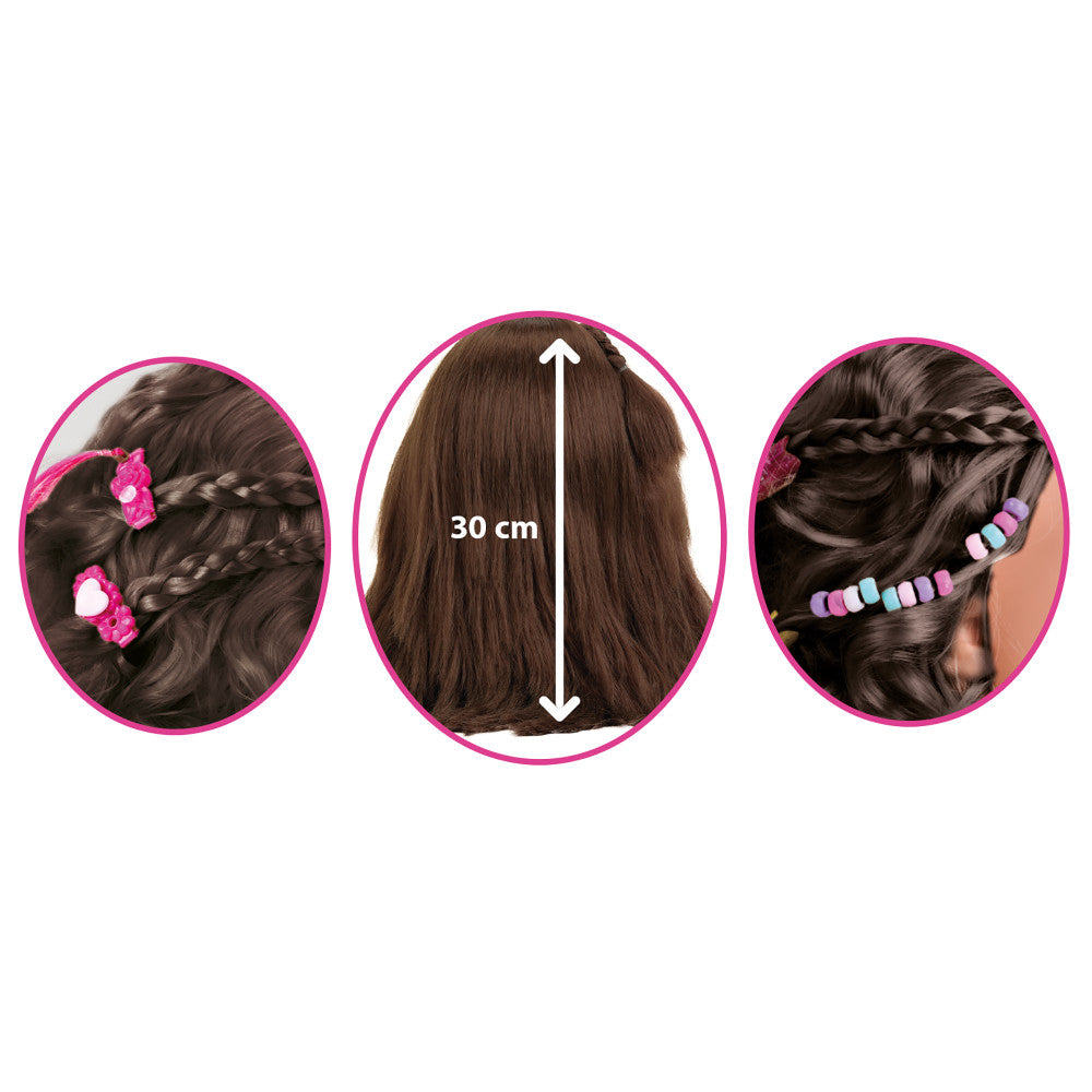 Klein Hairstyling Head Mia - Pink & Teal, 10.6" Toy for Kids 3+ - Image 3