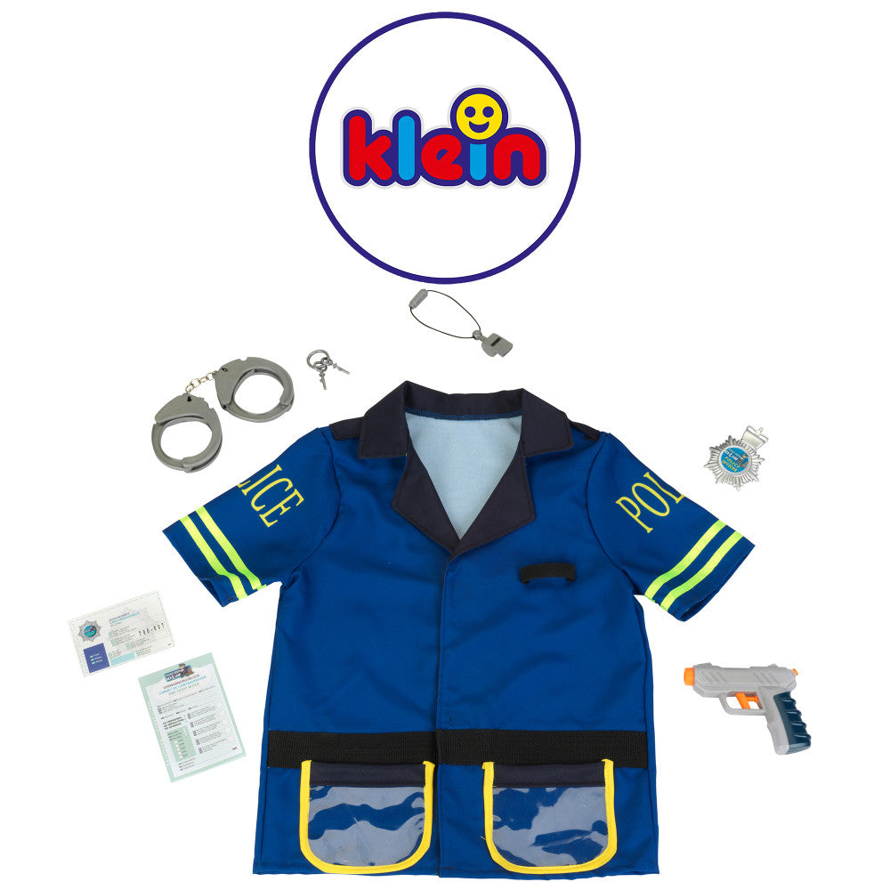 Klein 7pc PRO Police Costume Set - Blue & Yellow - Kids Ages 3+ - Image 2