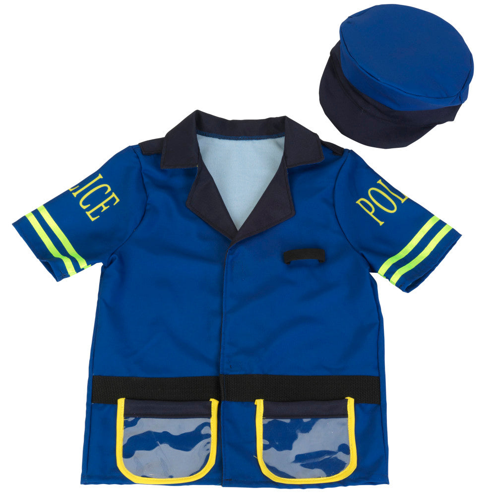 Klein 7pc PRO Police Costume Set - Blue & Yellow - Kids Ages 3+ - Image 3