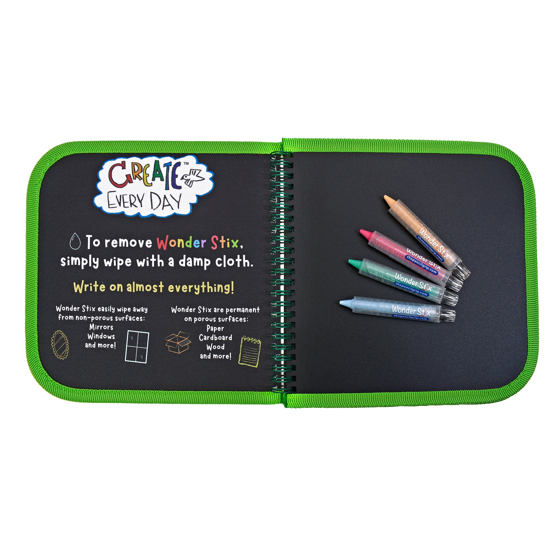 The Pencil Grip Sea Life Daily Doodler Activity Book with Wonder Stix - Assorted Colors - Image 5