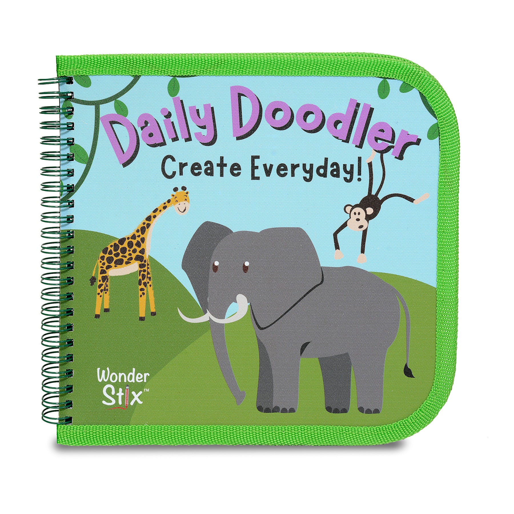 The Pencil Grip Wild Animals Daily Doodler Activity Book with Wonder Stix - Image 2