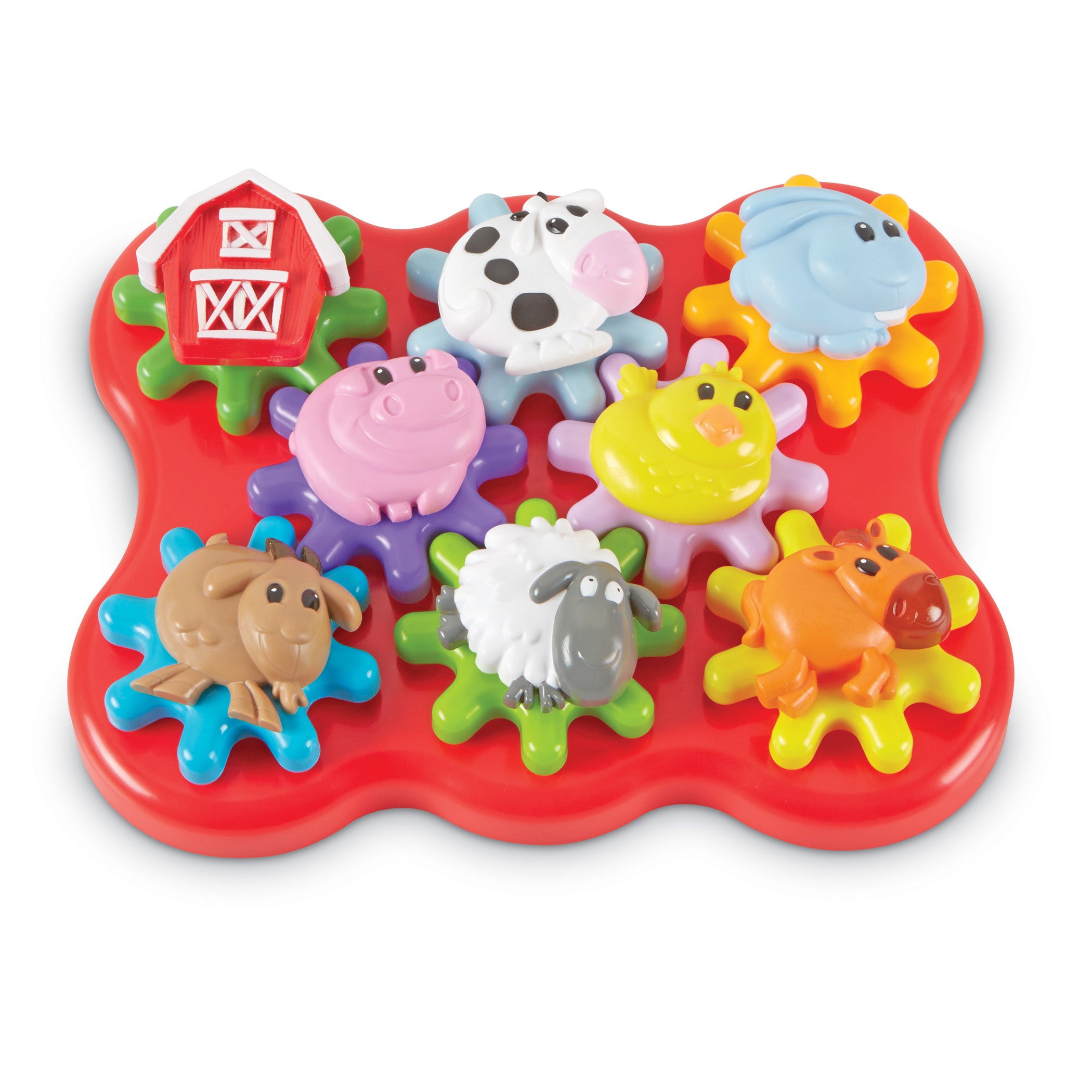 Learning Resources Build & Spin: Barnyard Friends - Interactive Gear Playset - Image 3