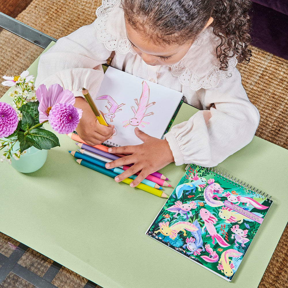 eeBoo Axolotl Collection Double-Sided Jumbo Colored Pencils - 12 Colors - Image 4