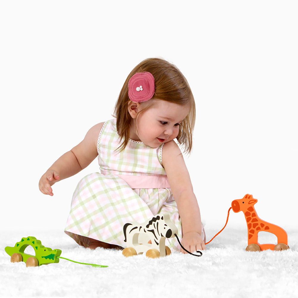 Hape Orange Giraffe Push & Pull - Wooden Toddler Toy - Image 6