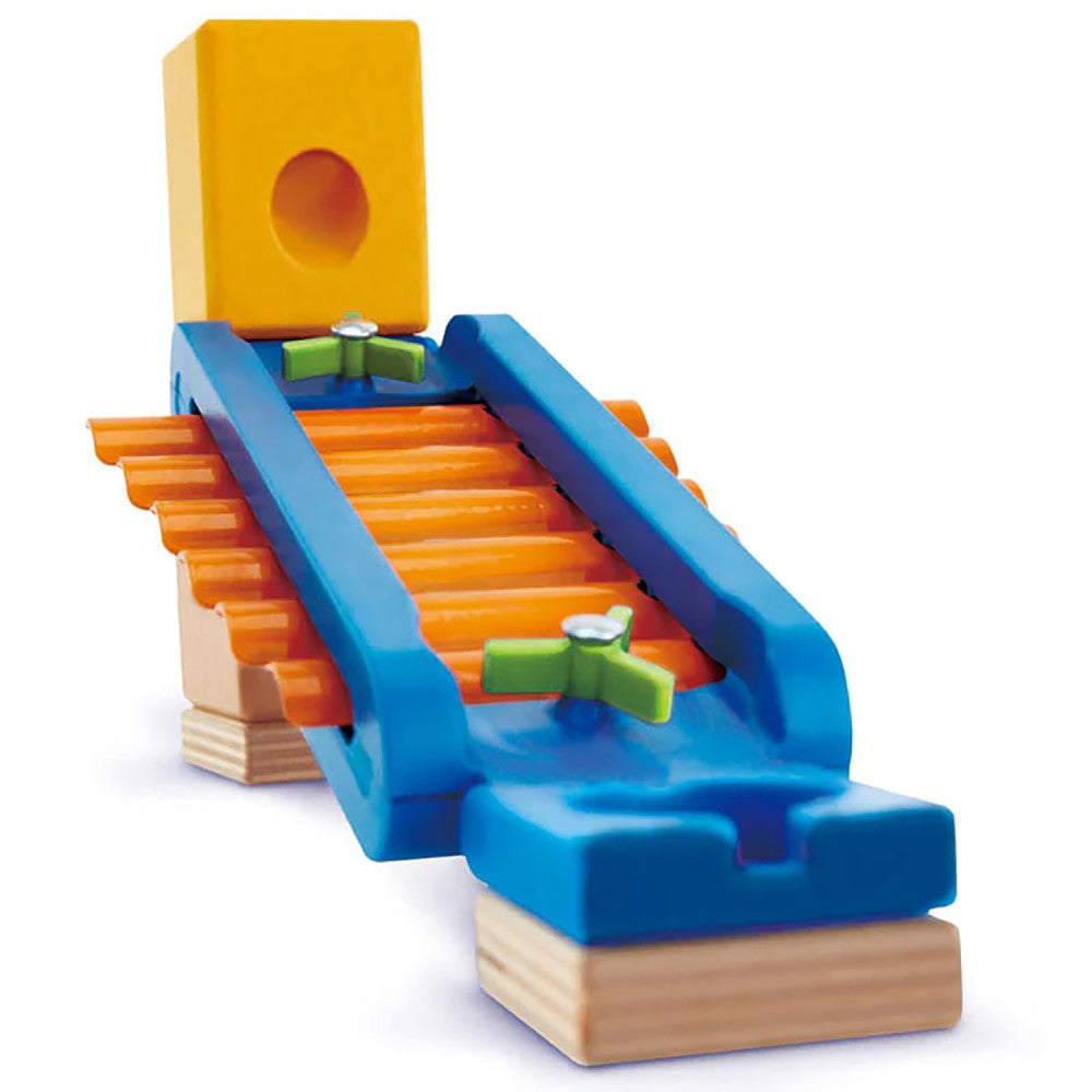 Hape Quadrilla 15-Piece Sonic Playground Marble Run with Xylophone Rail - Image 3