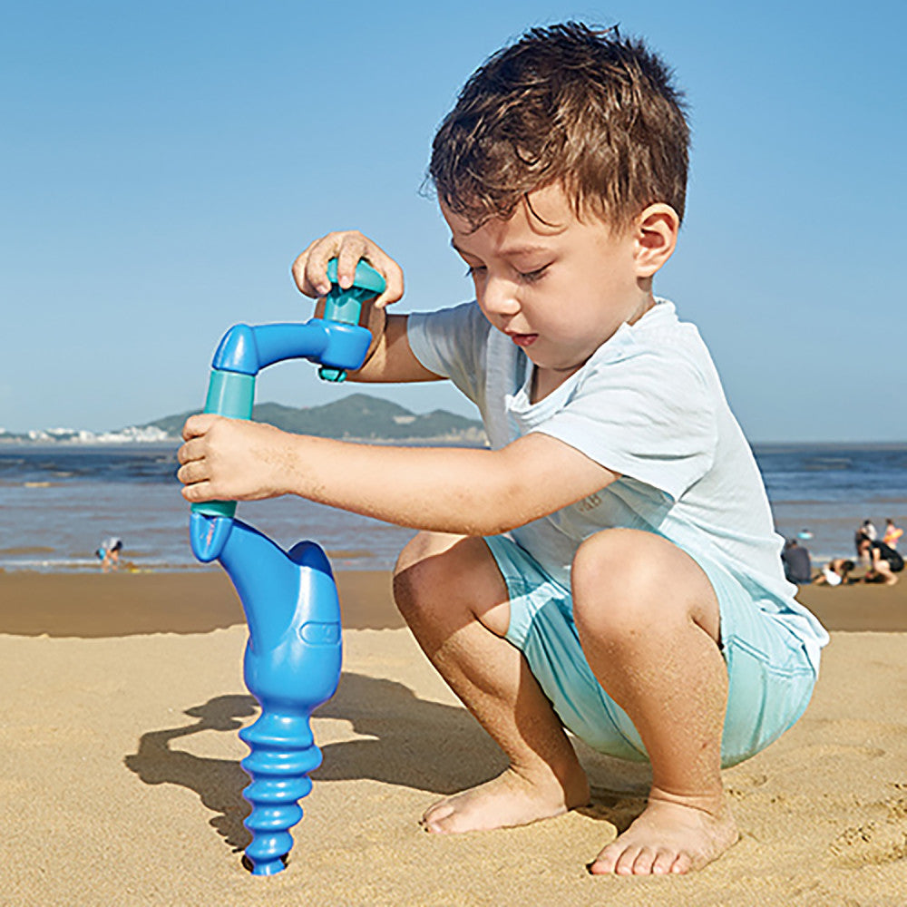 Hape - Driller Sand and Beach Toy - Blue Series - Image 3