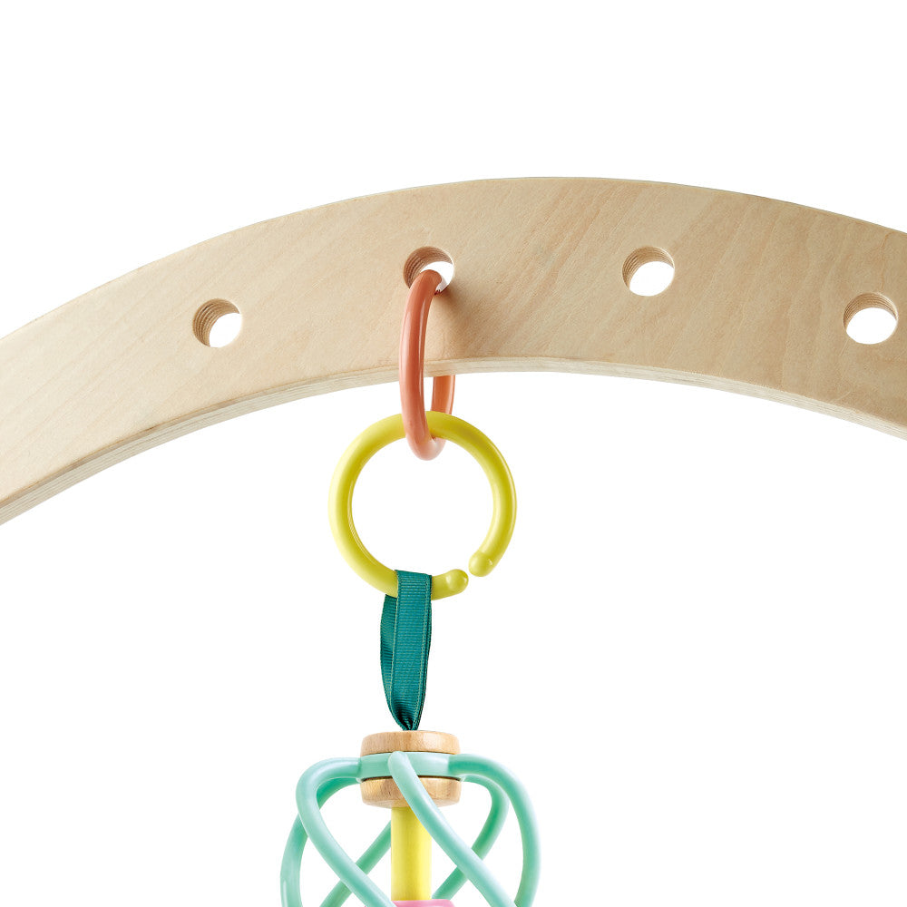 Hape Apple Grab Toy ?C Green-Yellow-Red Teether Baby Toy - Image 4