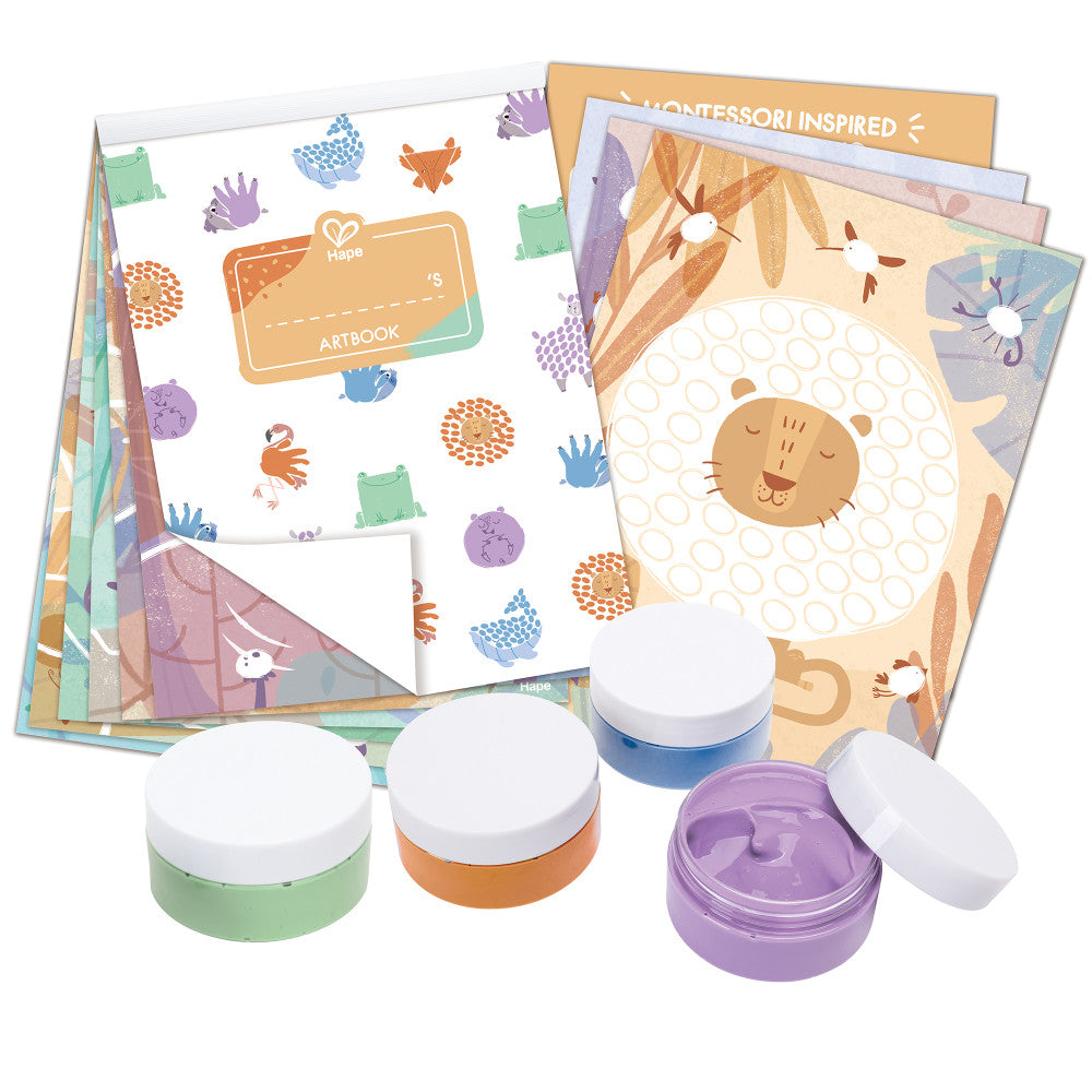 Hape Animal & Nature 16pc Finger Painting Art Set - Image 2