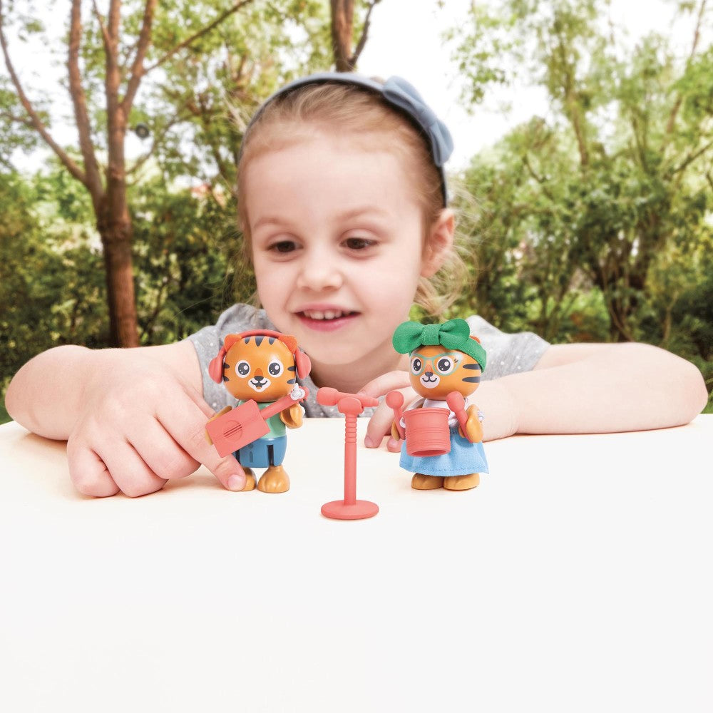 Hape Milo & Melody Tiger Duo Musical Playset - Image 3