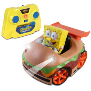 NKOK SpongeBob SquarePants Remote Control Krabby Patty Vehicle with SpongeBob