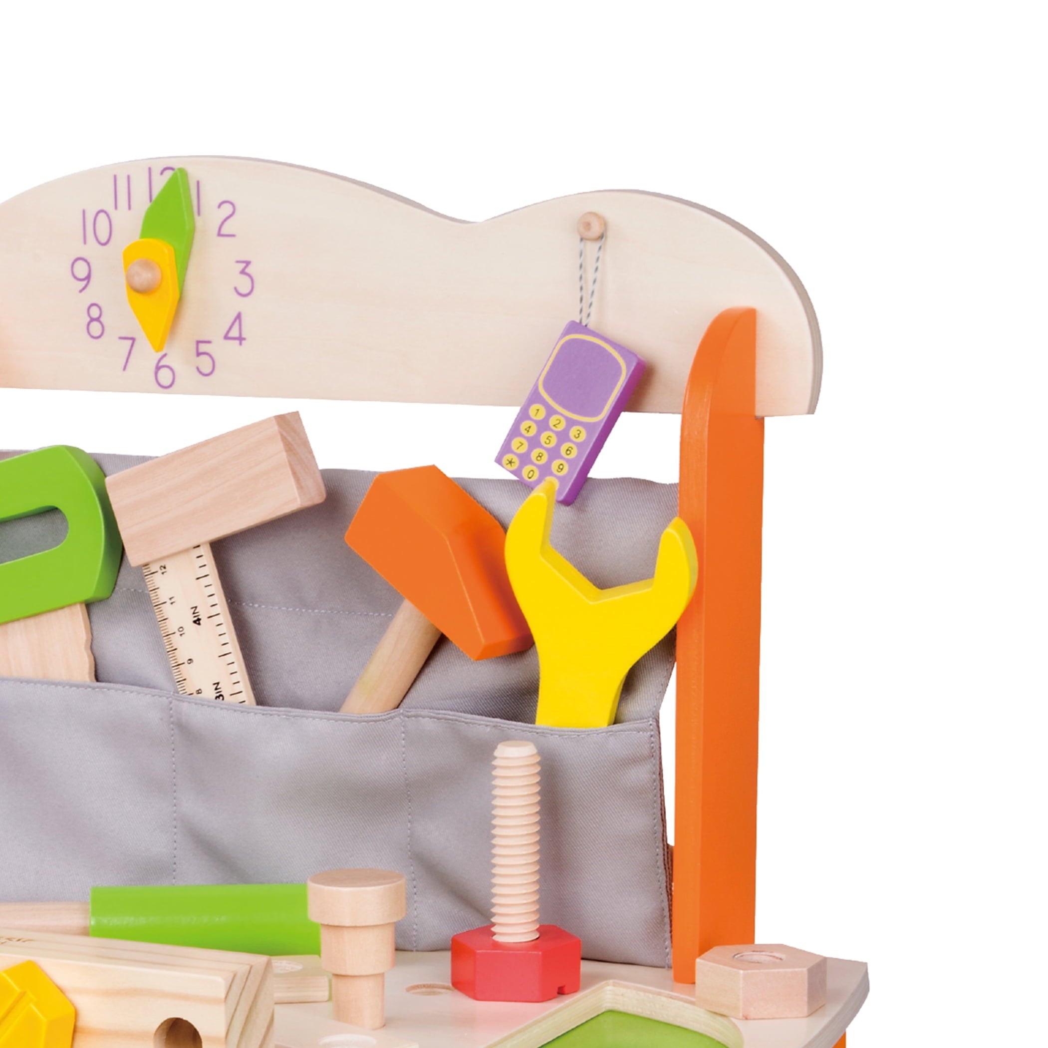 Crafty Kids Play Tool Bench - Classic Wooden Set - Image 2