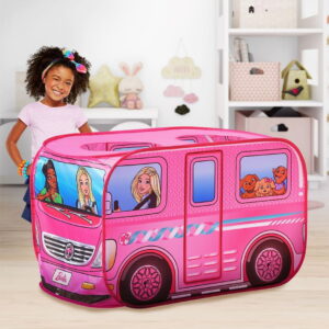 Sunny Days Entertainment Barbie Camper Play Tent ?C Imaginative Playhouse for Kids