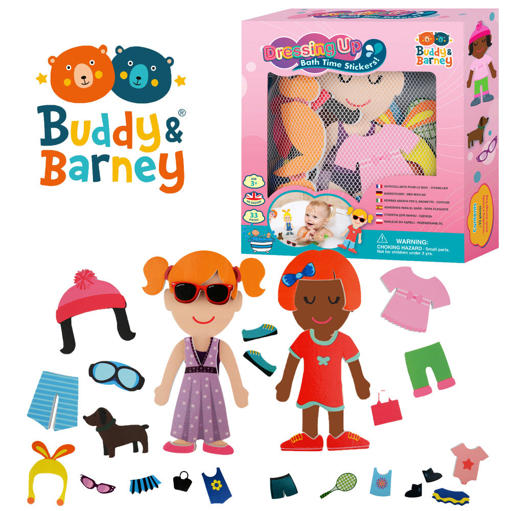 Buddy & Barney Dress-Up Bath Time Foam Stickers - 32 Pieces - Image 6