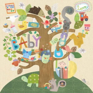 Oopsy Daisys Rock A Bye Tree by Jill McDonald ?C Colorful Nursery Wall Art