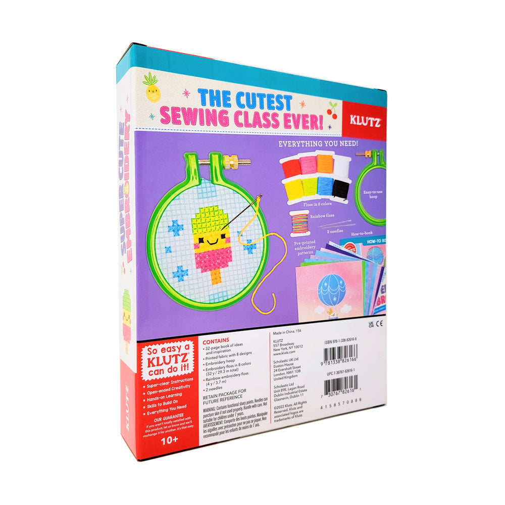 Klutz Super Cute Embroidery Starter Kit - Complete Craft Set - Image 3
