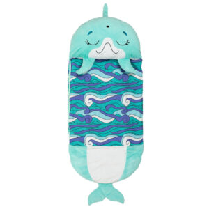 Happy Nappers Dolphin Disco 54 inch Plush Pillow & Sleepy Sack - Medium