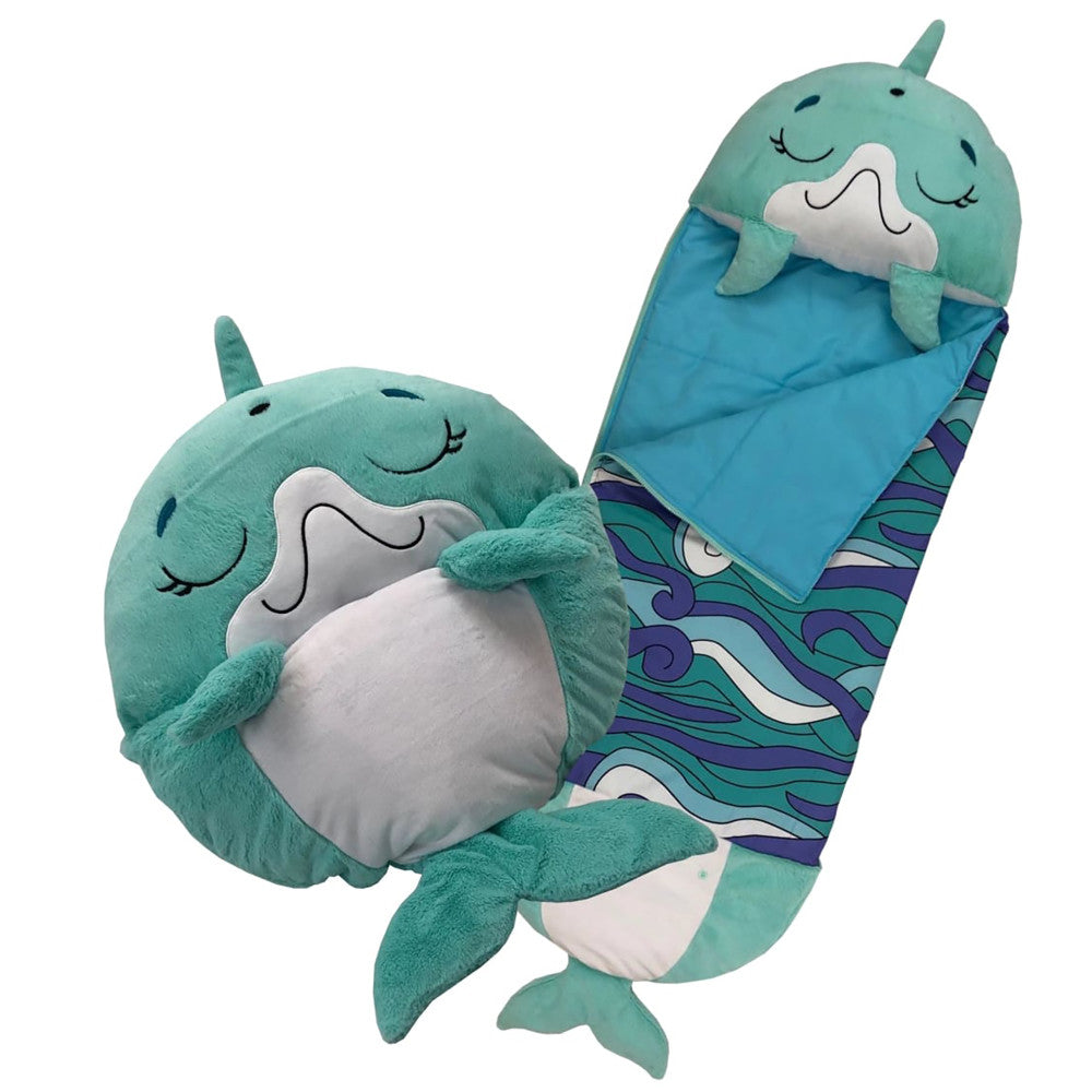 Happy Nappers Dolphin Disco 54 inch Plush Pillow & Sleepy Sack - Medium - Image 2