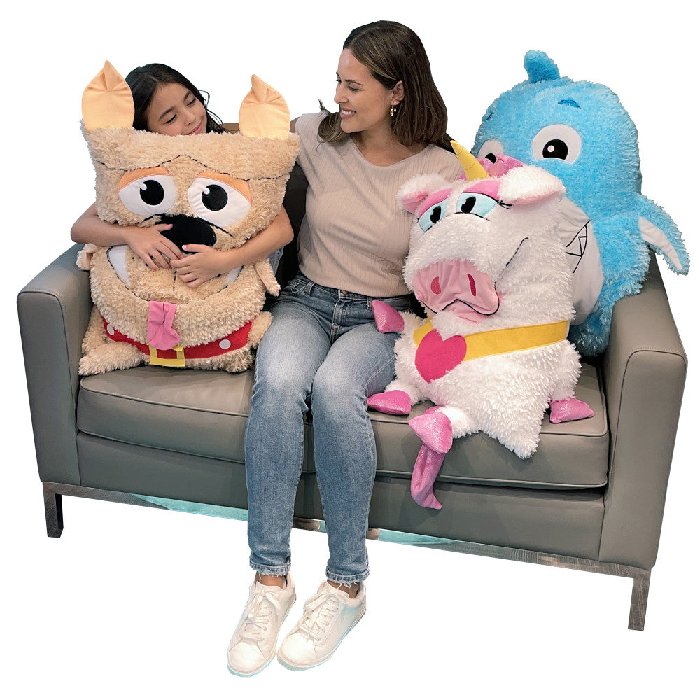 Shamzees Huggable Dog Brown Plush Pillow Cover - Soft Animal Character - Image 4