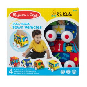 Melissa & Doug K's Kids Pull-Back Vehicle Set ???? Soft Baby Toy