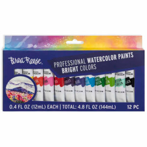 Brea Reese Professional Watercolor Brights Set - 12 Vibrant Color Tubes