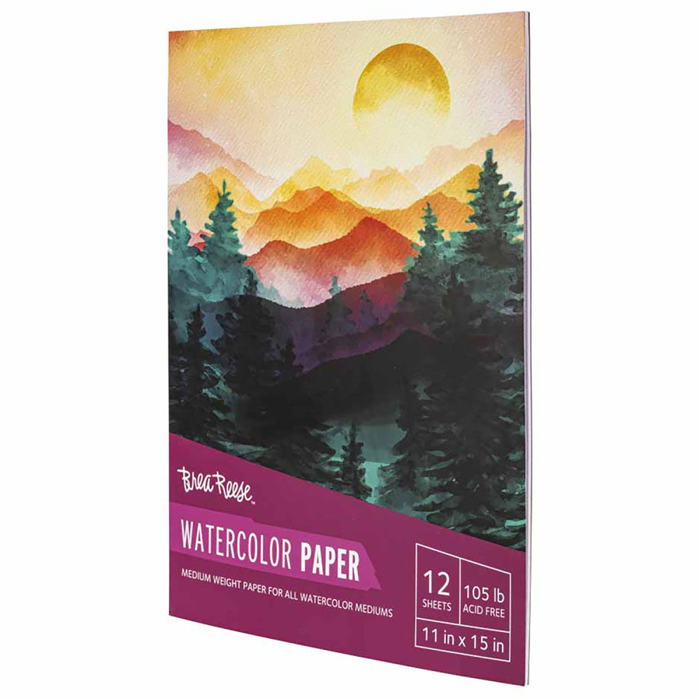 Brea Reese Watercolor Paper Pad, 50 Sheets, 11x15 Inches, 105lb, Acid-Free - Image 4