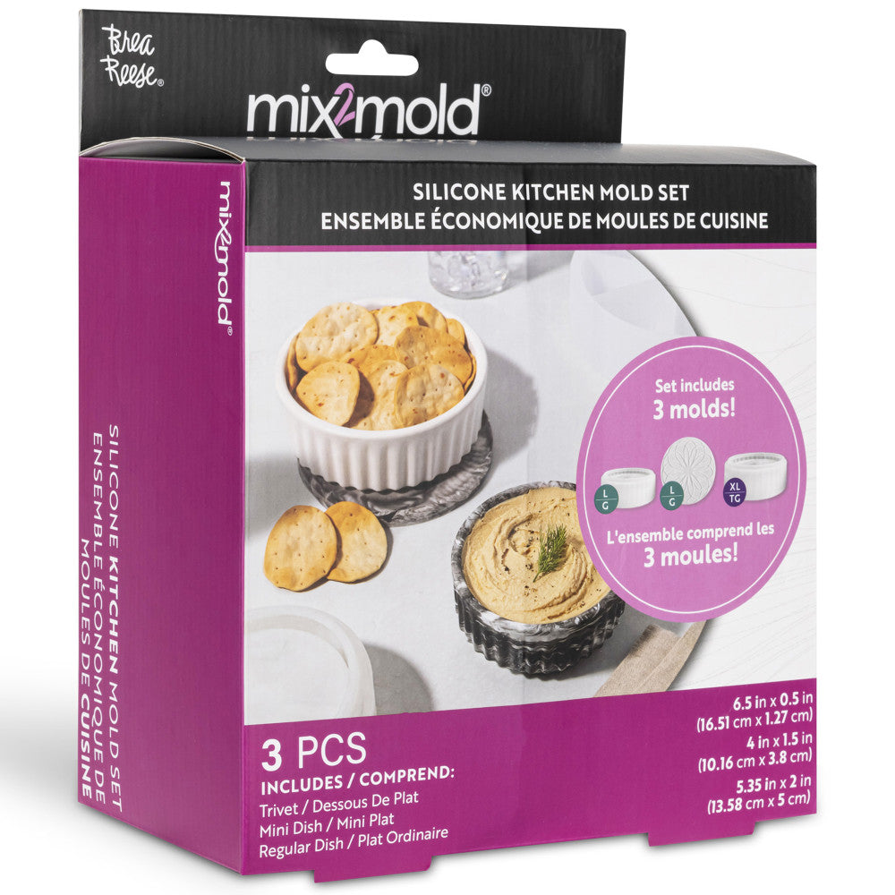 Brea Reese Mix2Mold: Colorful Kitchen Creations Silicone Molds Set - 3pc - Image 5