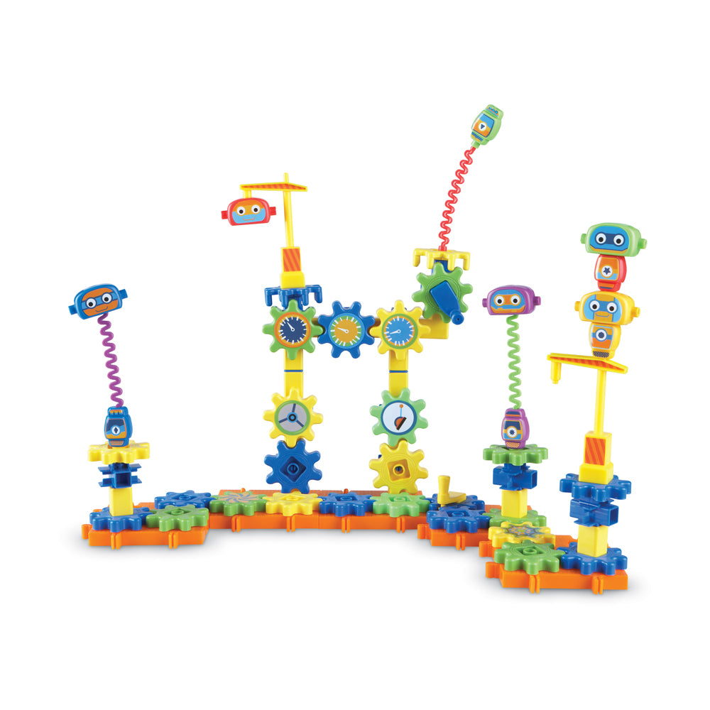 Learning Resources Gears! Gears! Gears! 80-Piece Robot Factory Building Set - Image 2