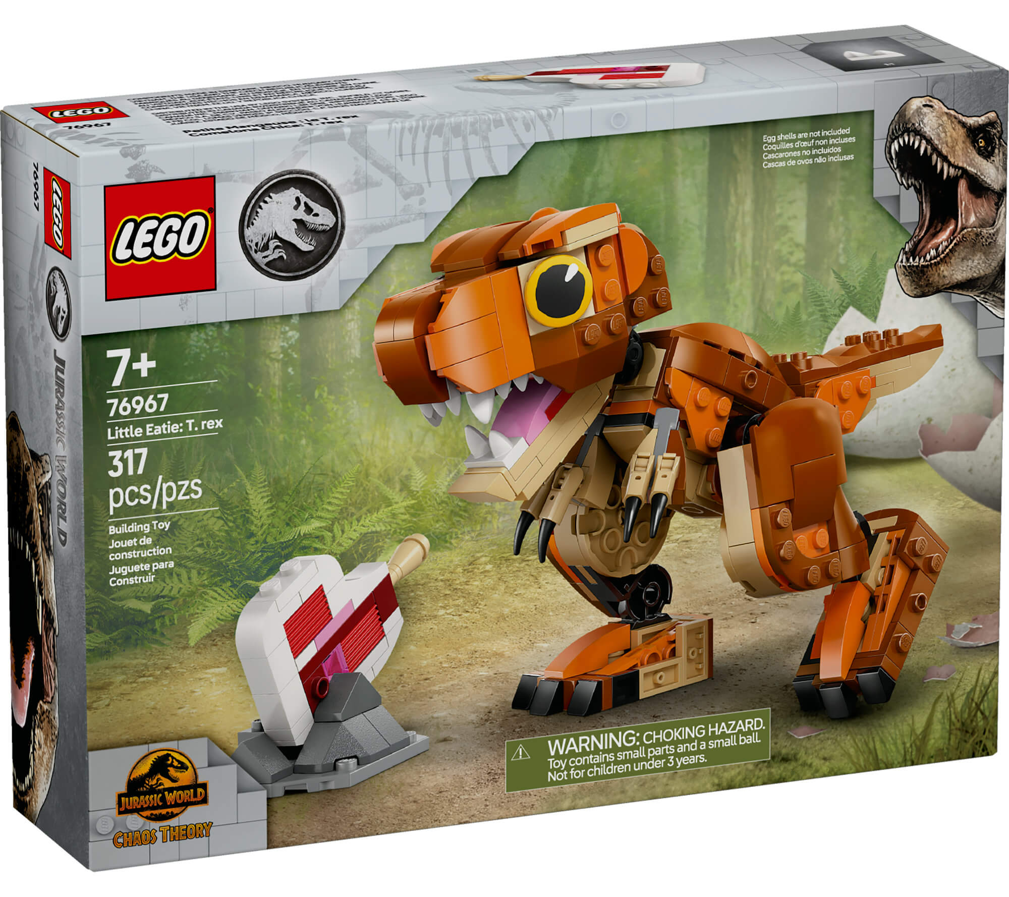LEGO Jurassic World 317-Piece Little Eatie T. rex Building Kit - 76967 - Image 2
