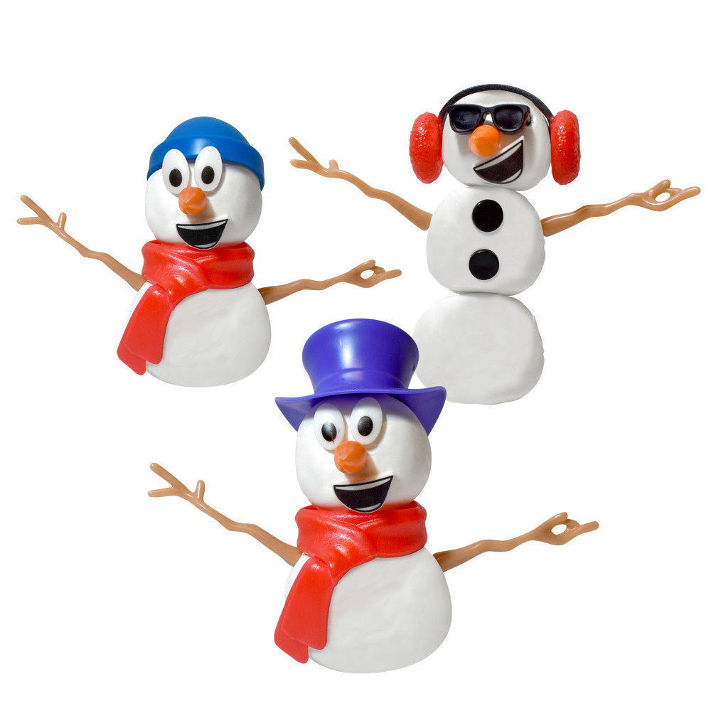 Build Buddiez Snowman Foam Craft Kit 3-Pack ?C Create, Play, Display for Kids 5+ - Image 3