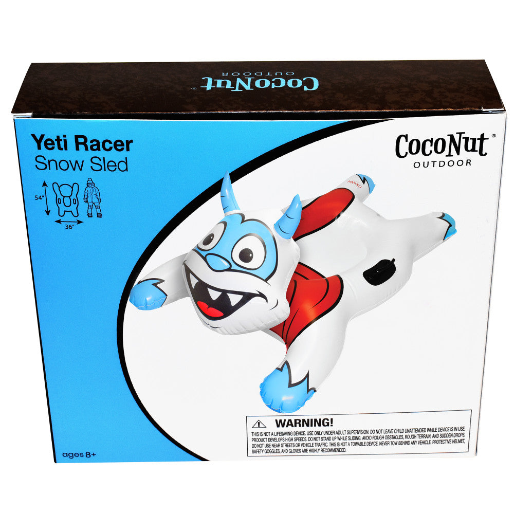 CocoNut Outdoor Yeti Racer Inflatable Snow Sled 54x36 inches - Image 3