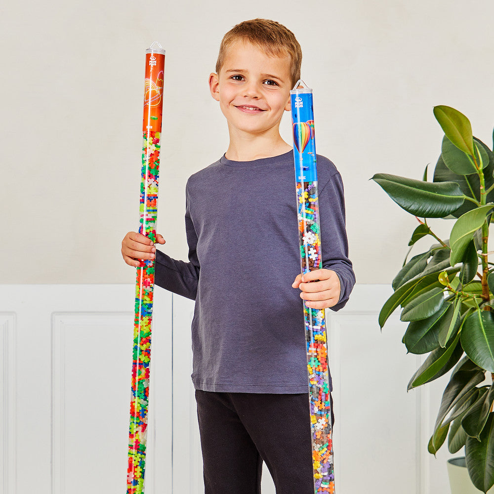 Plus-Plus Super Tube - 500 Piece Basic Color Mix - Creative Building Toy for Kids - Image 7