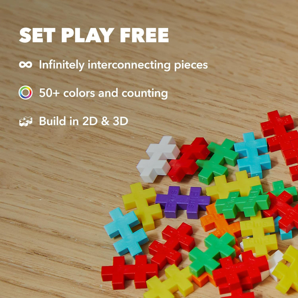 Plus-Plus Super Tube - 500 Piece Basic Color Mix - Creative Building Toy for Kids - Image 8