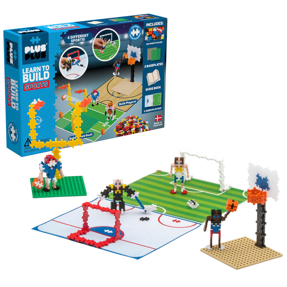 Plus-Plus Learn to Build Sports Set - 380 Pieces for Kids Ages 5+ - Image 3