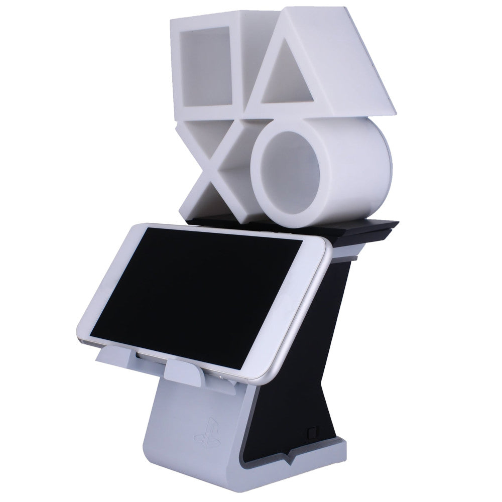 Cable Guys LED IKONS PlayStation Logo - White & Blue - Controller and Phone Holder - Image 2
