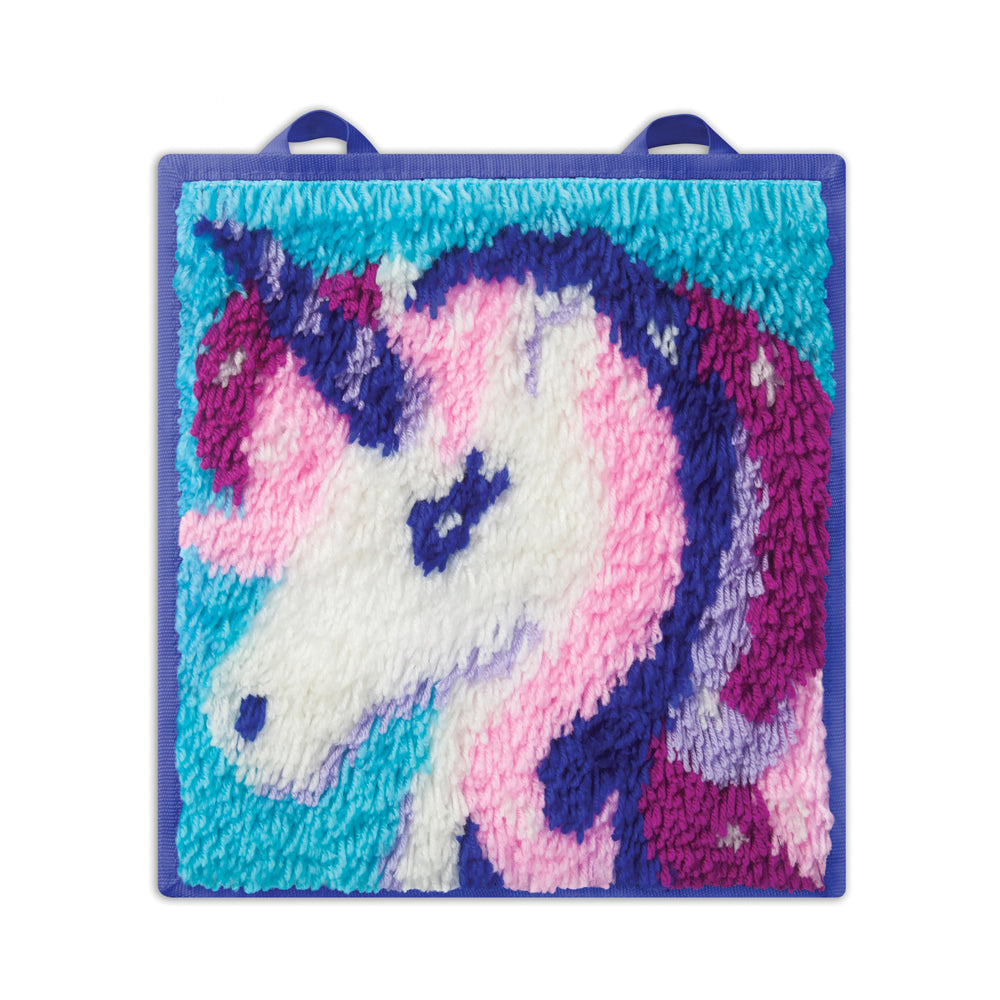 LatchKits Unicorn Mini-Rug Craft Kit - Create Your Own Fuzzy Rug - Image 5