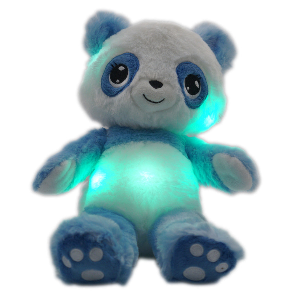 Happy Nappers Lullabrites Panda 12 inch Musical Light-up Plush - Black & White - Image 2