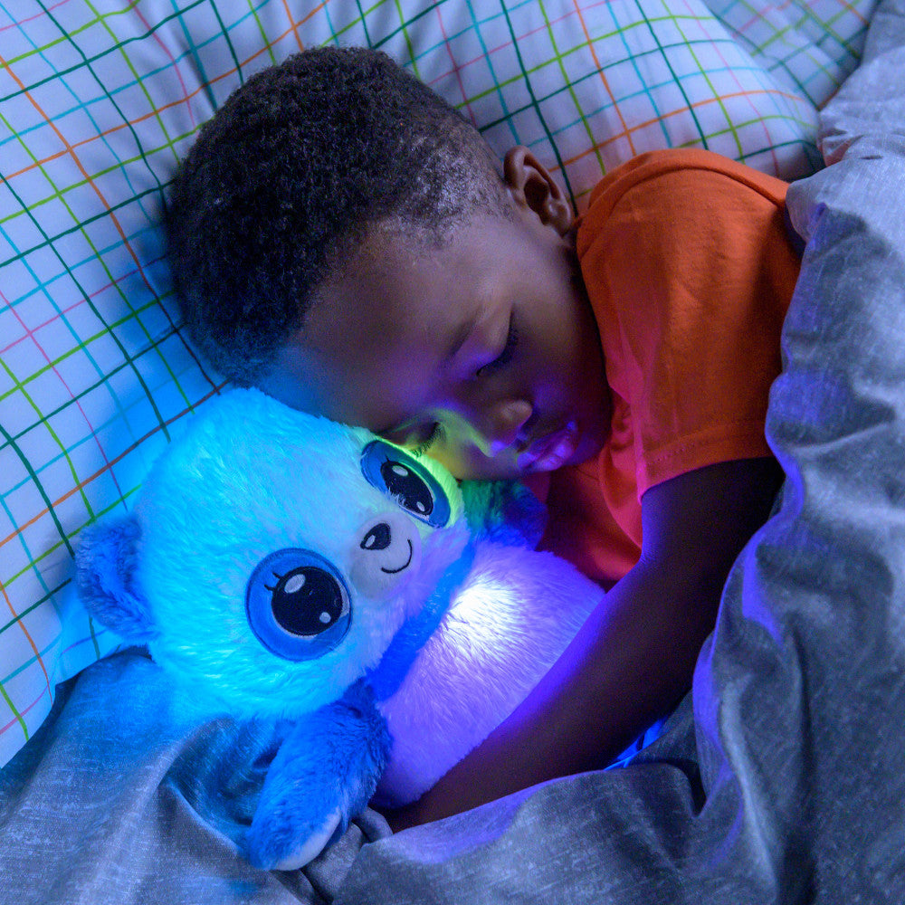 Happy Nappers Lullabrites Panda 12 inch Musical Light-up Plush - Black & White - Image 3