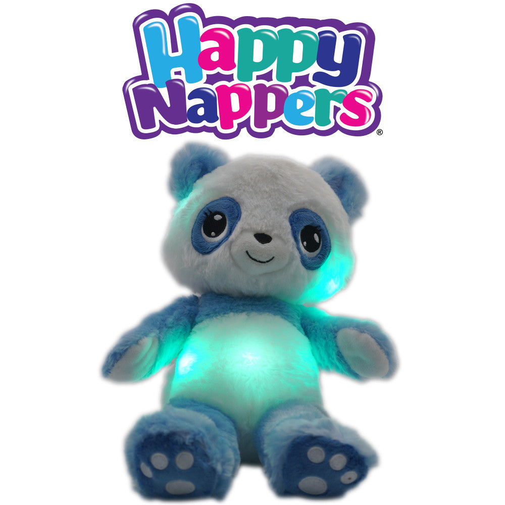 Happy Nappers Lullabrites Panda 12 inch Musical Light-up Plush - Black & White - Image 4