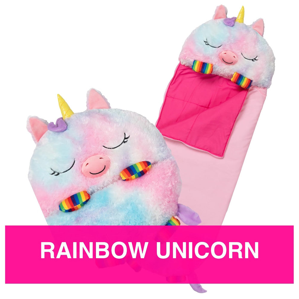 Happy Nappers Large 66 inch Rainbow Unicorn Sleepy Sack & Pillow for Kids 7+ - Image 4