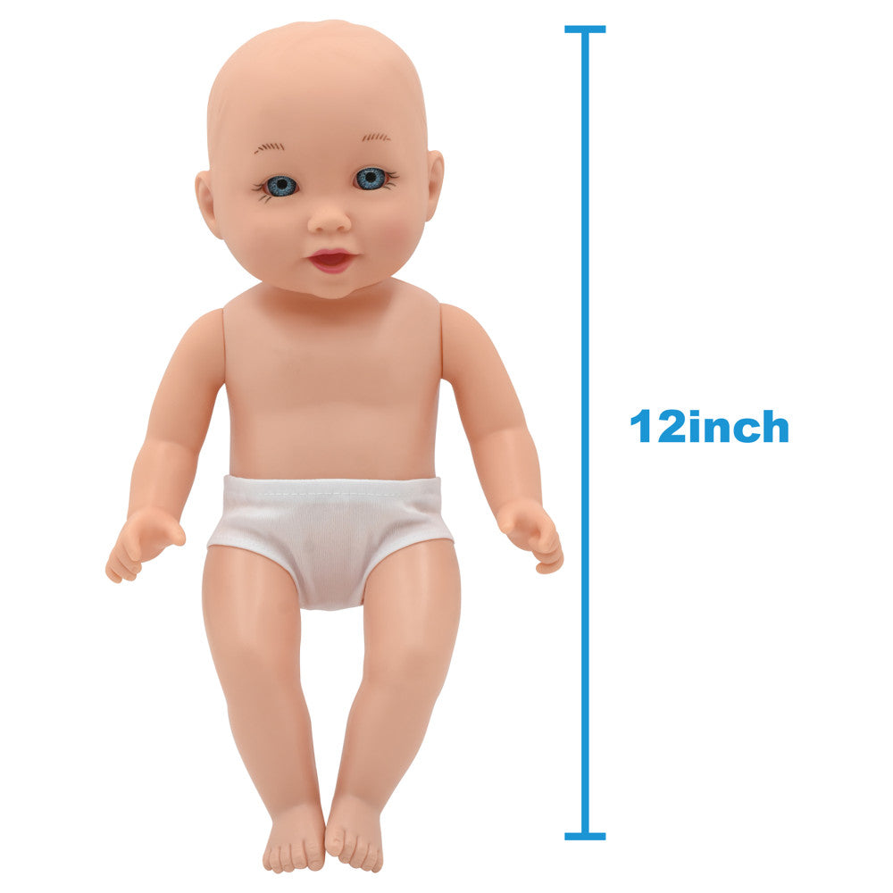 Little Darlings 12-inch Wash N' Play Baby Set with Unicorn Cover-Up - Image 2