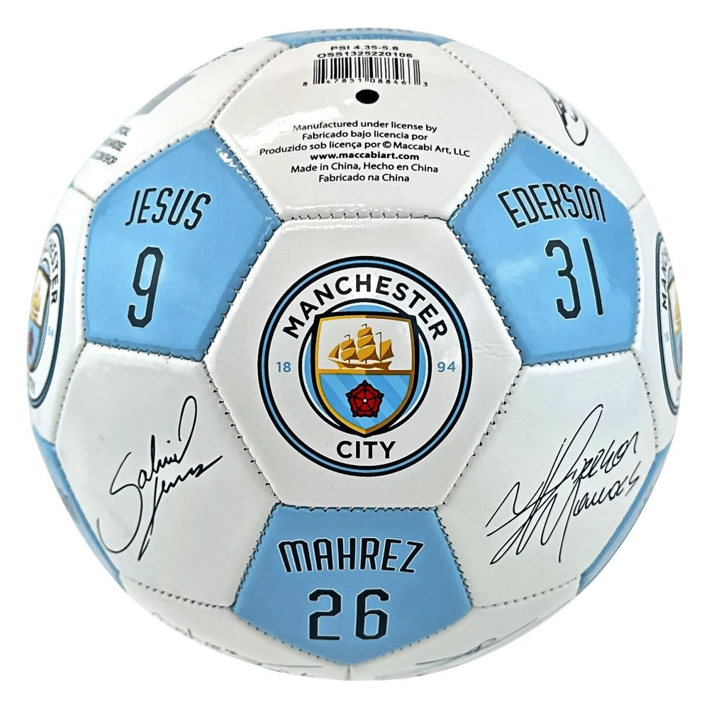 Maccabi Art Manchester City Signature Soccer Ball - Size 5 - Officially Licensed - Image 2