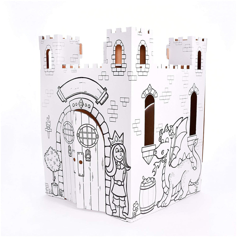 Easy Playhouse Fairy Tale Castle - Creative Cardboard Fort for Kids - Image 2