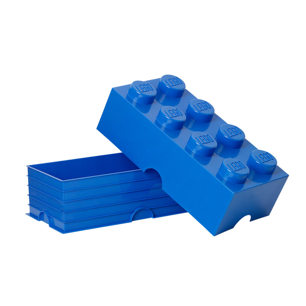 LEGO Storage Brick 8 - Bright Blue Stackable Organizer - Image 2