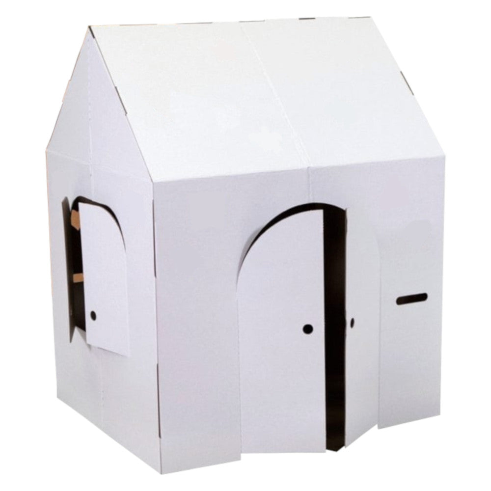 Easy Playhouse Blank Crafty Cottage - Creative Cardboard Playhouse - Image 2